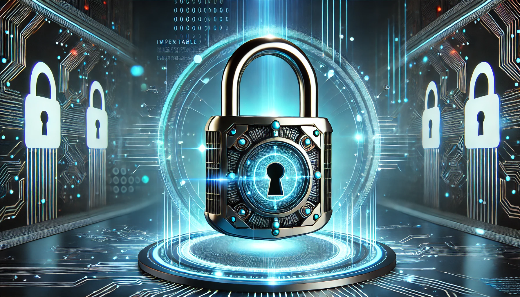 Innovative lock concept symbolizing the impenetrable security of iGhost.